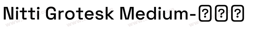 Nitti Grotesk Medium字体转换